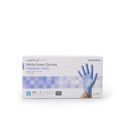 GLOVE, EXAM NTRL LG N/S CHEMO3.5C