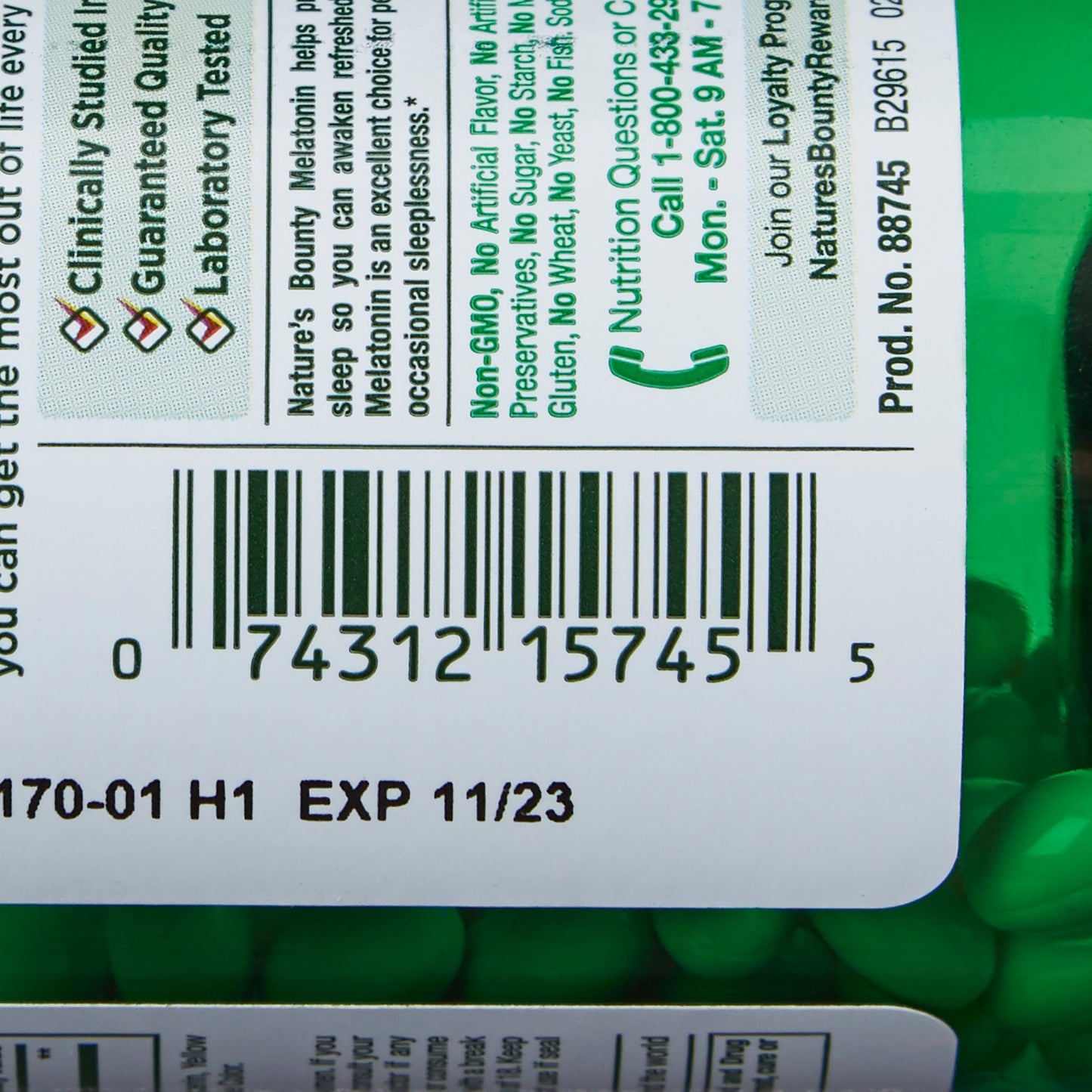 MELATONIN, SOFT GEL 5MG