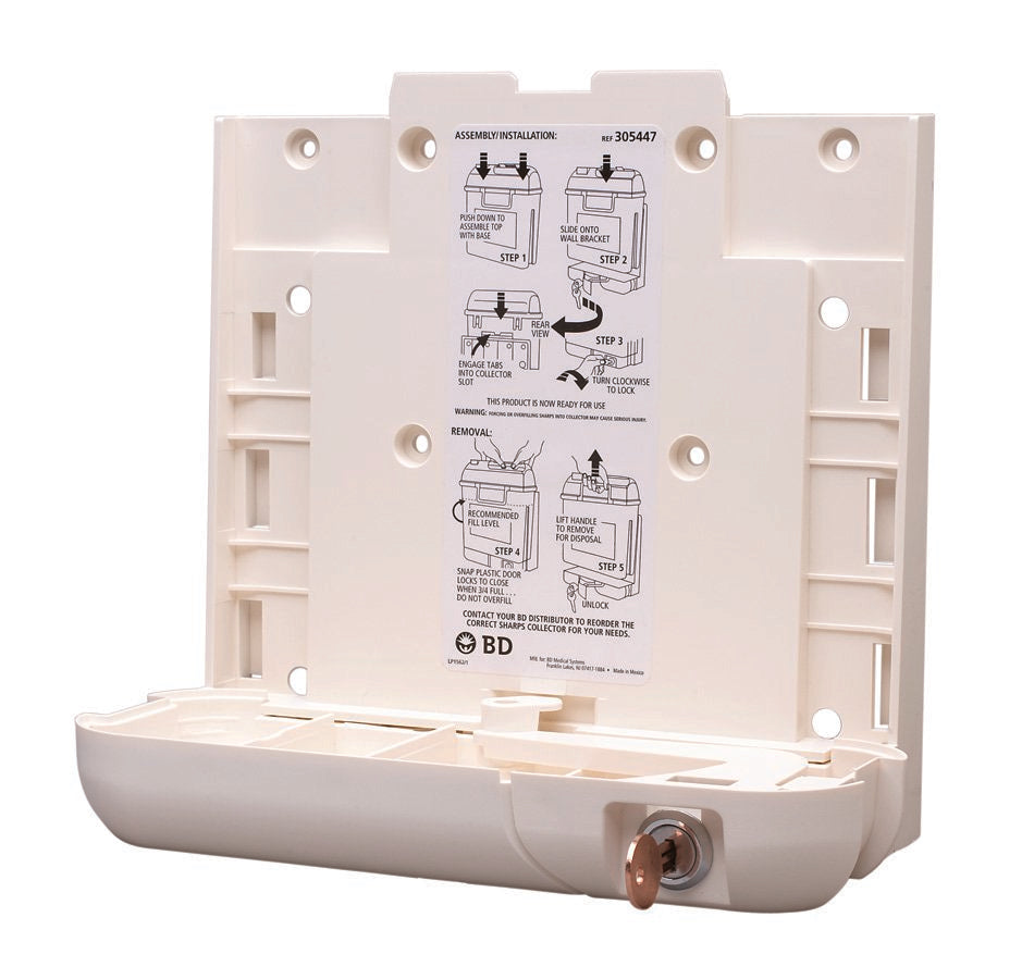 BRACKET, F/SHARPS WALL LOCKINGF/5.4QT CONT