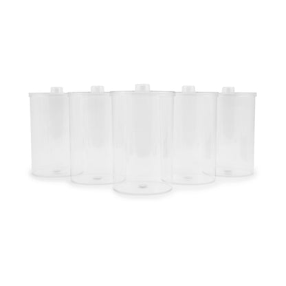 JAR, SUNDRY PLAS CLR UNLABELED6 1/2"X4 1/4"