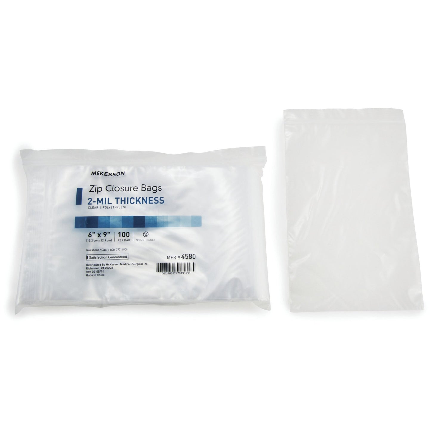 BAG, ZIP LOCK 6X9"