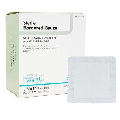 GAUZE, BORDERED STERILE ISLAND3.6X4