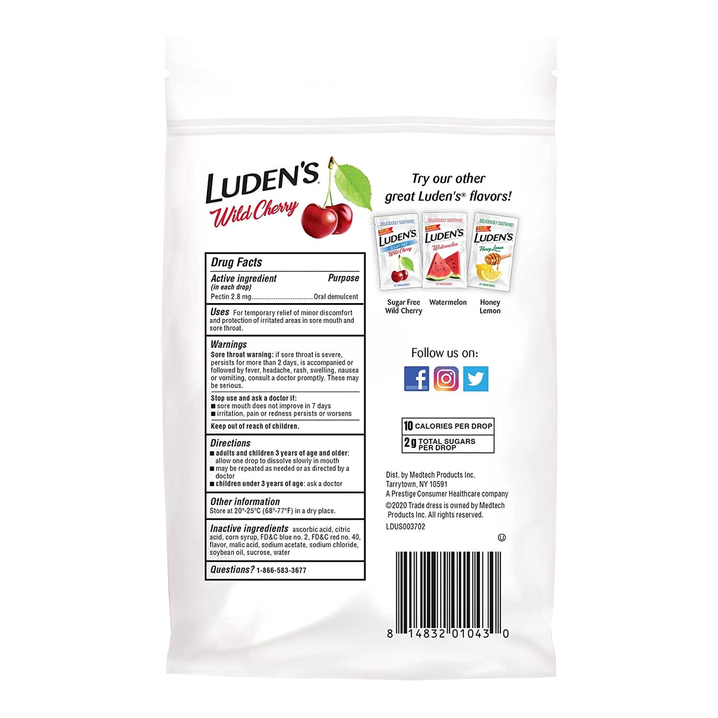LUDENS THROAT, LOZ WILD CHERRY