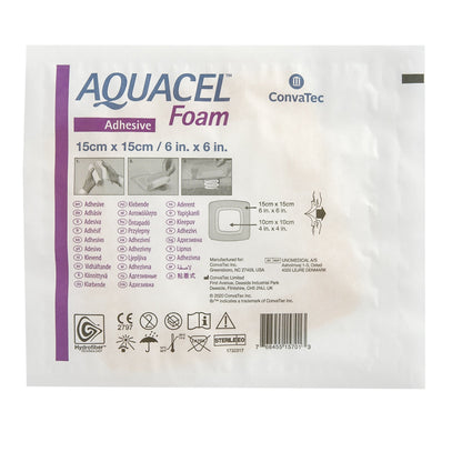 DRESSING, AQUACEL FOAM ADH 6"X6"