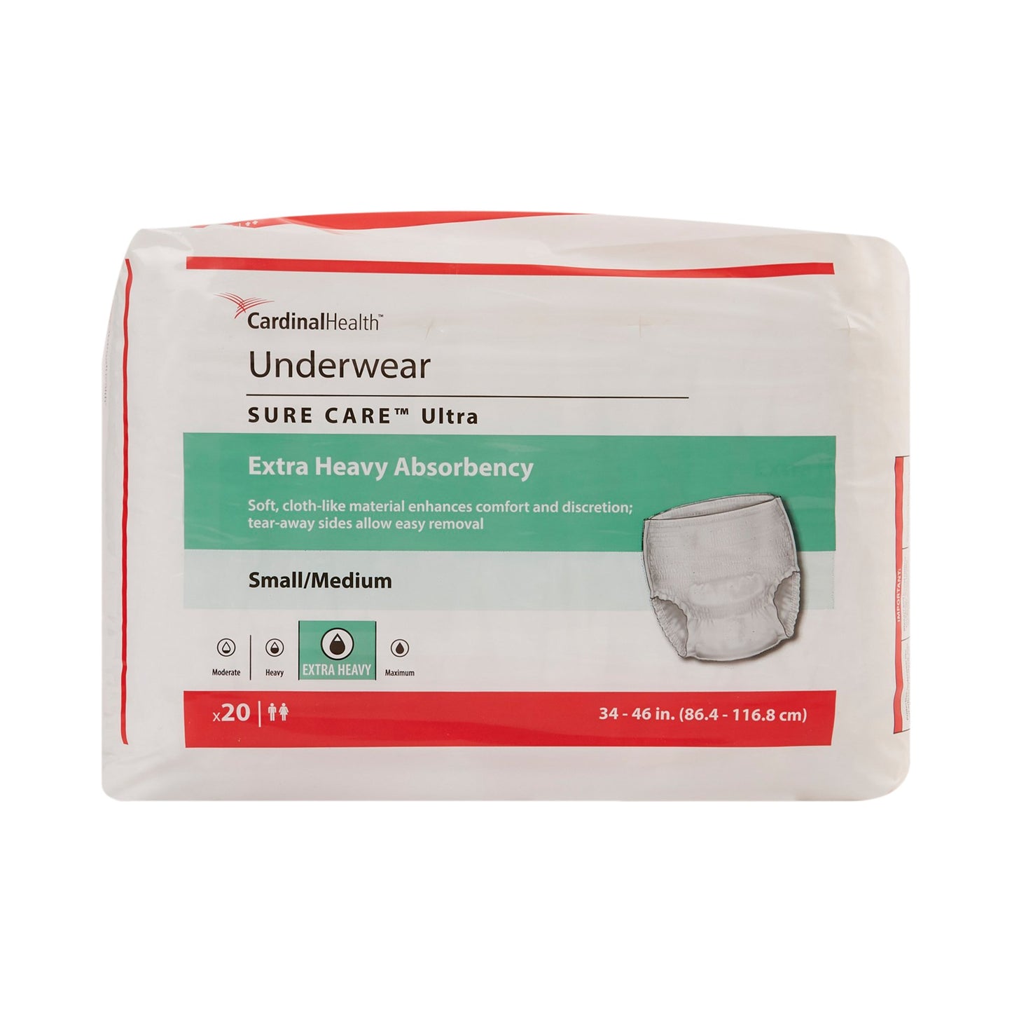 UNDERWEAR, SURE CARE ULTRA PROT MED