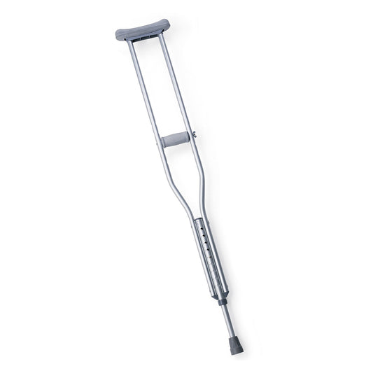 CRUTCH, ALUM PSH-BTN ADLT MED5' 2"-5" 10"