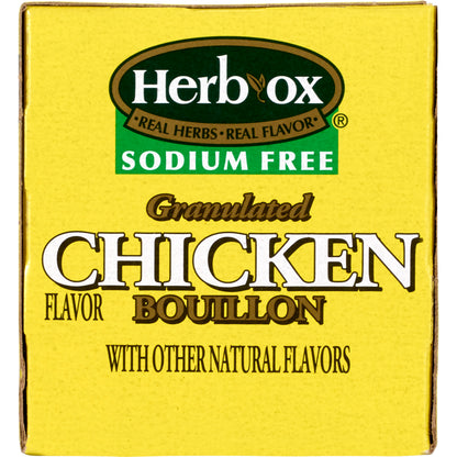 BROTH, CHICKEN BOUILLON SODIUMFREE HERBOX