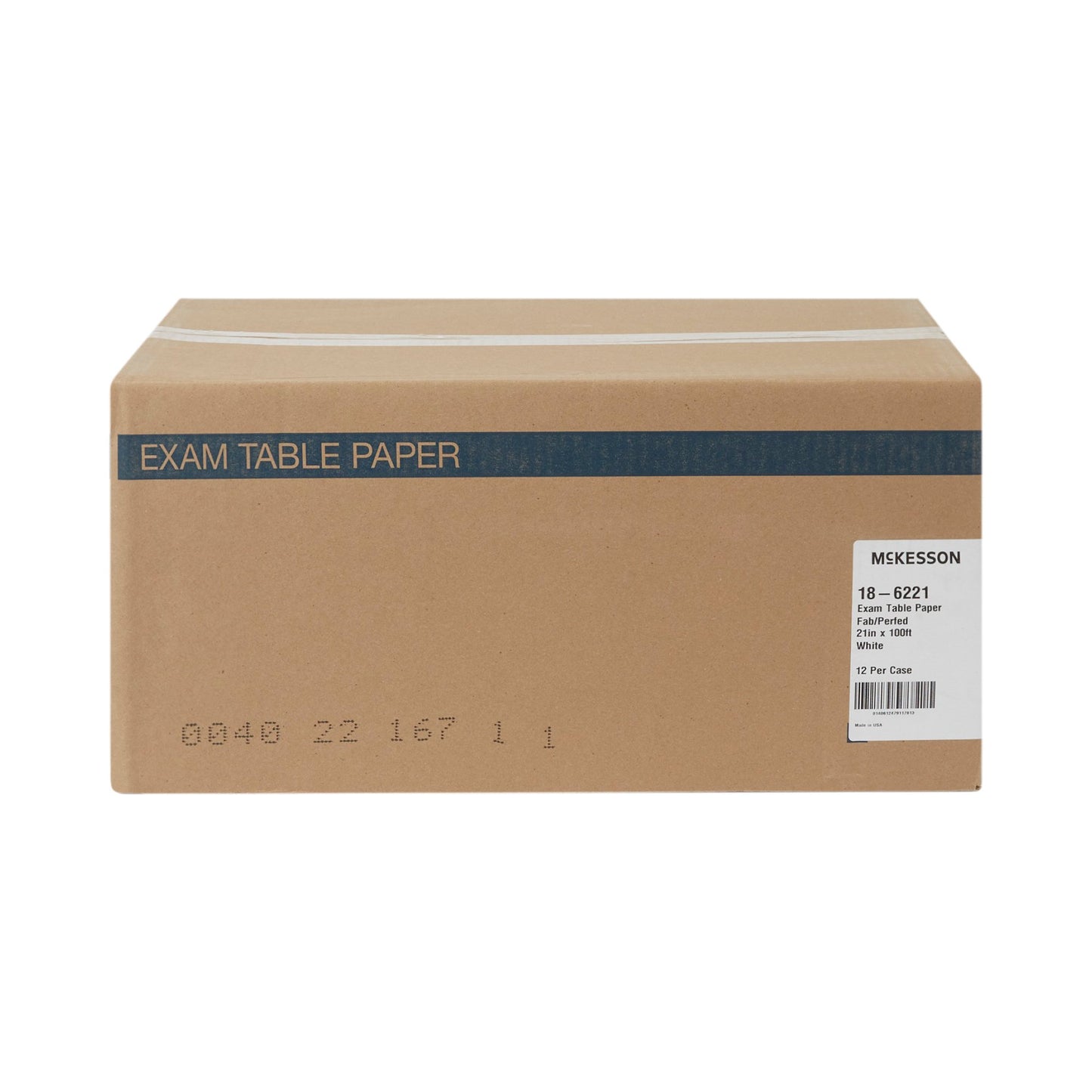 PAPER, TABLE CREPE/POLY W/PERF21"X100'