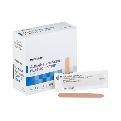 BANDAGE, ADHSV SHR STRP 3/4"X3"