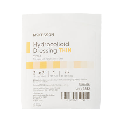 DRESSING, HYDROCOLLOID THIN STR 2"X2"