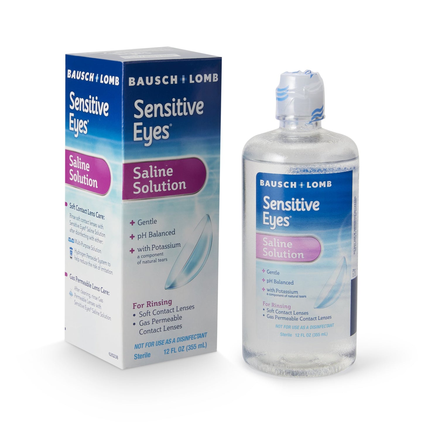 B&L SALINE, SOL SENS EYE+ 12OZ9BAUS
