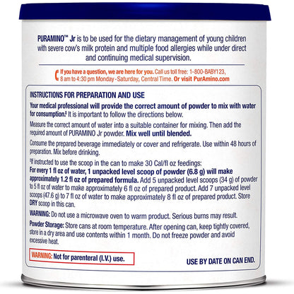 PURAMINO, PDR JR UNFLAV 14.1OZ