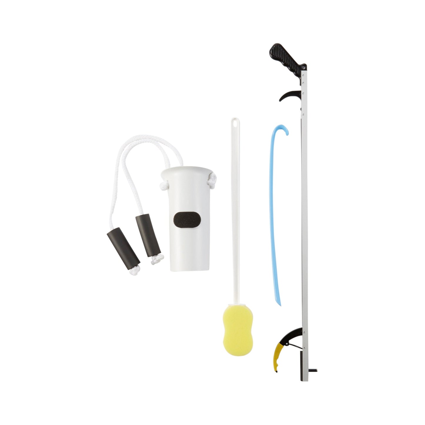 HIP KIT, W/SHOEHORN/SPONGE/REACHER/SOCK AID 32" FABENT
