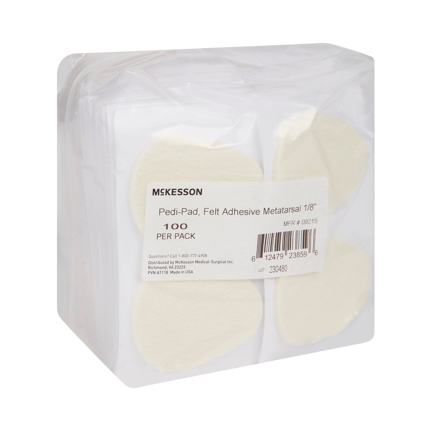 PAD, FELT ADH METATARSAL 1/8"