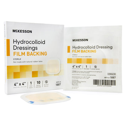 DRESSING, HYDROCOLLOID FILM-BCK STR 4X4"