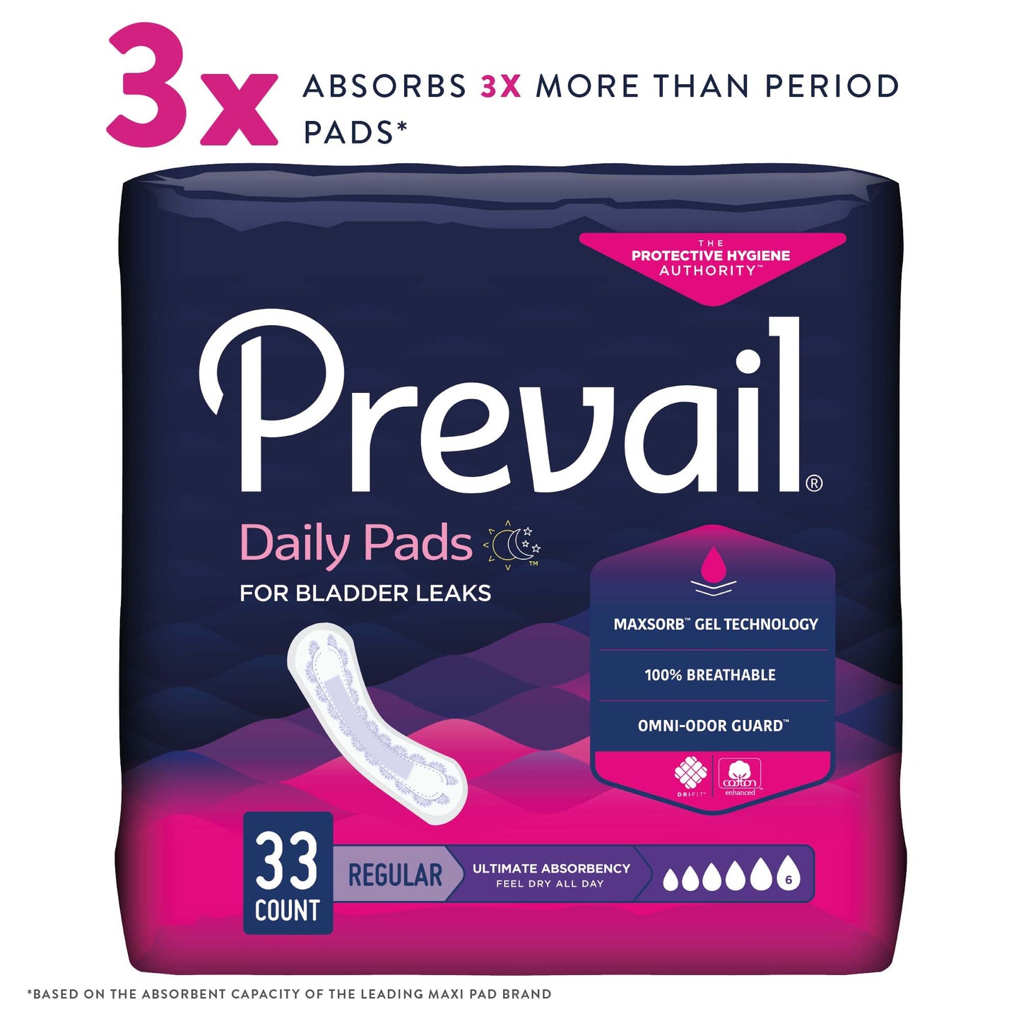PAD, INCONT PREVAIL UTIMATE ABSORBENCY