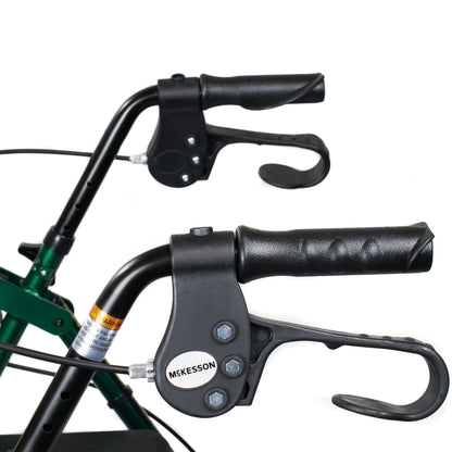 WALKER, ROLLATOR LTWT FOLDINGALUM W/6" WHLS GRN 300LB