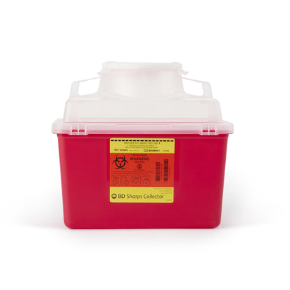 CONTAINER, SHARPS RED 14QT NESTABLE