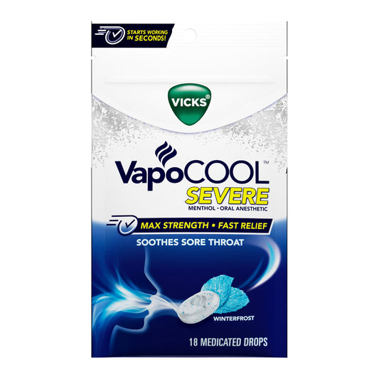 VICKS, DRP SEVERE SORE THROATWINTERFROST