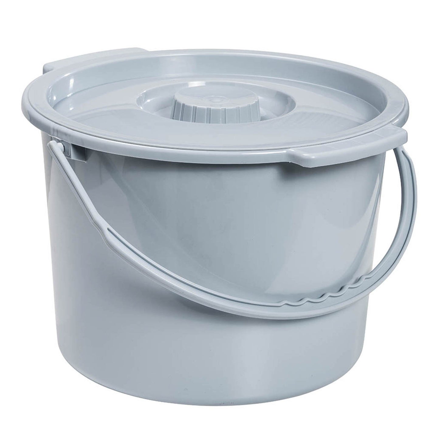 BUCKET, W/HNDL/CVR F/COMMODE 12QT