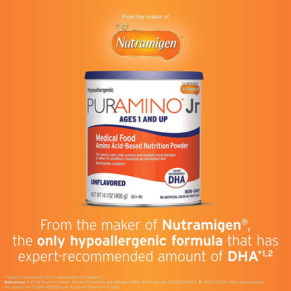 PURAMINO, PDR JR UNFLAV 14.1OZ