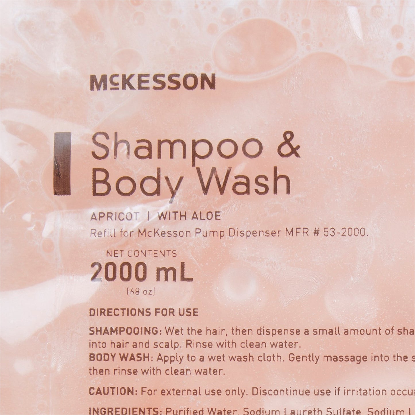 SHAMPOO, HAIR/BODY APRICOT DISC 2000ML