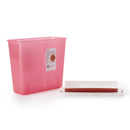 CONTAINER, SHARPS RED 5QT MAILBOX STYLE