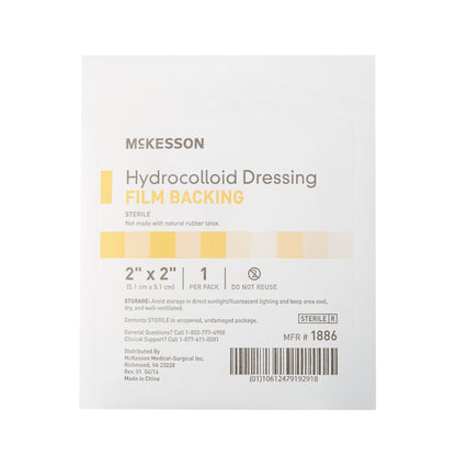 DRESSING, HYDROCOLLOID FILM-BCK STR 2X2"