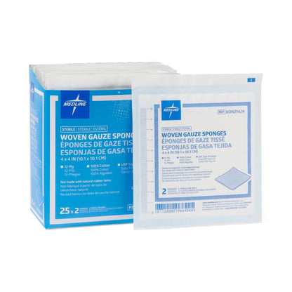 SPONGE, GAUZE 12PLY STR LF 4"X4"