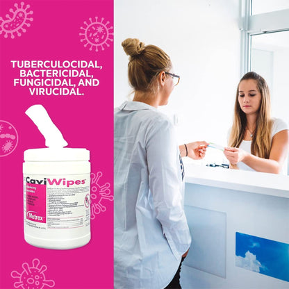 WIPE, DISINFECTANT CAVIWIPES6"X6.7"