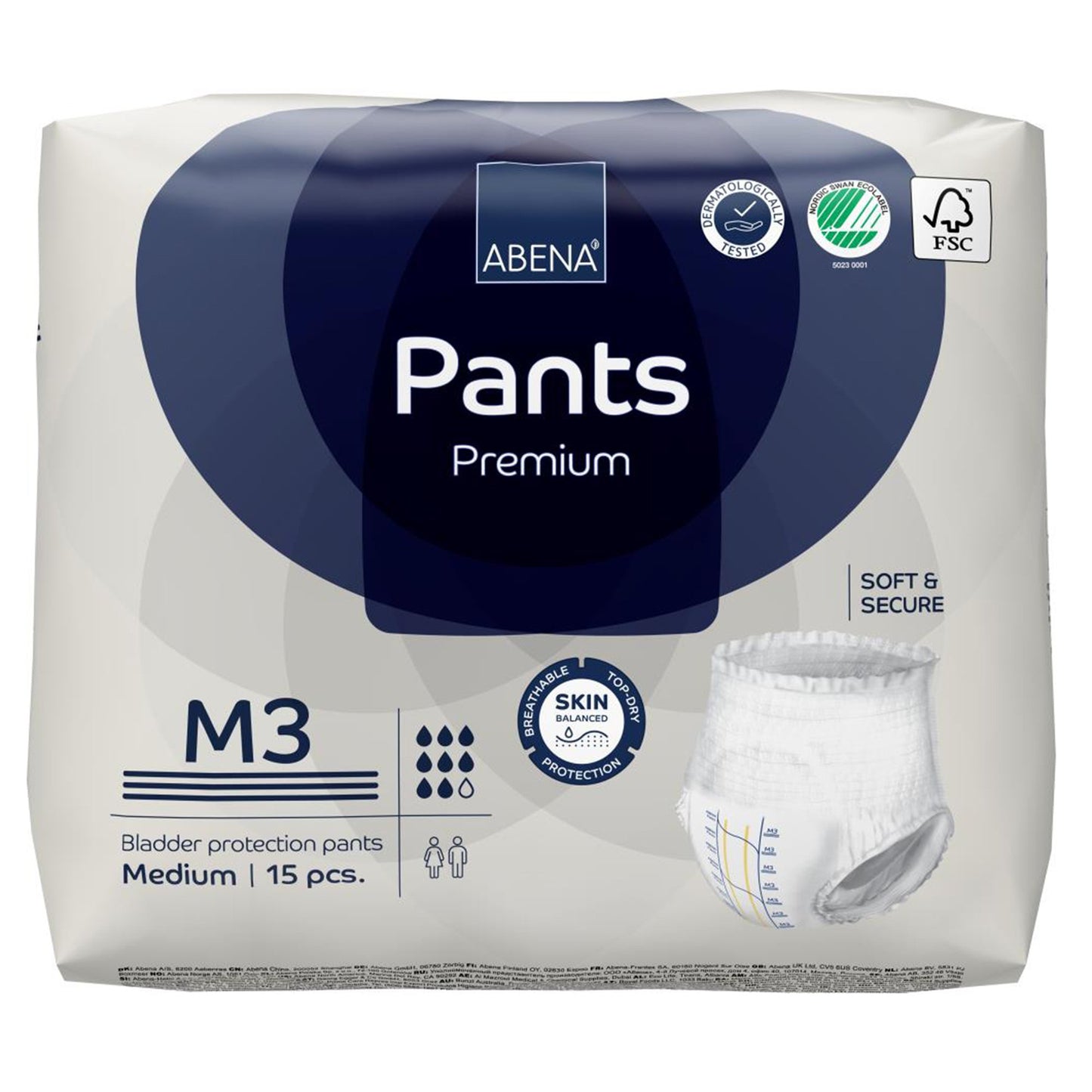 UNDERWEAR, INCONT ABENA PROT PREM M3 MED