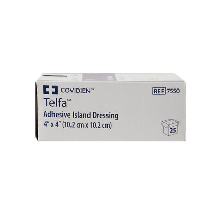 DRESSING, TELFA ISLAND 4"X4"