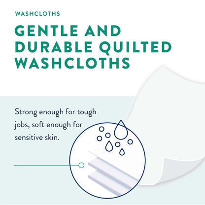 WASHCLOTH, PREVAIL W/LOTION FRAG FREE W/LID 12X8