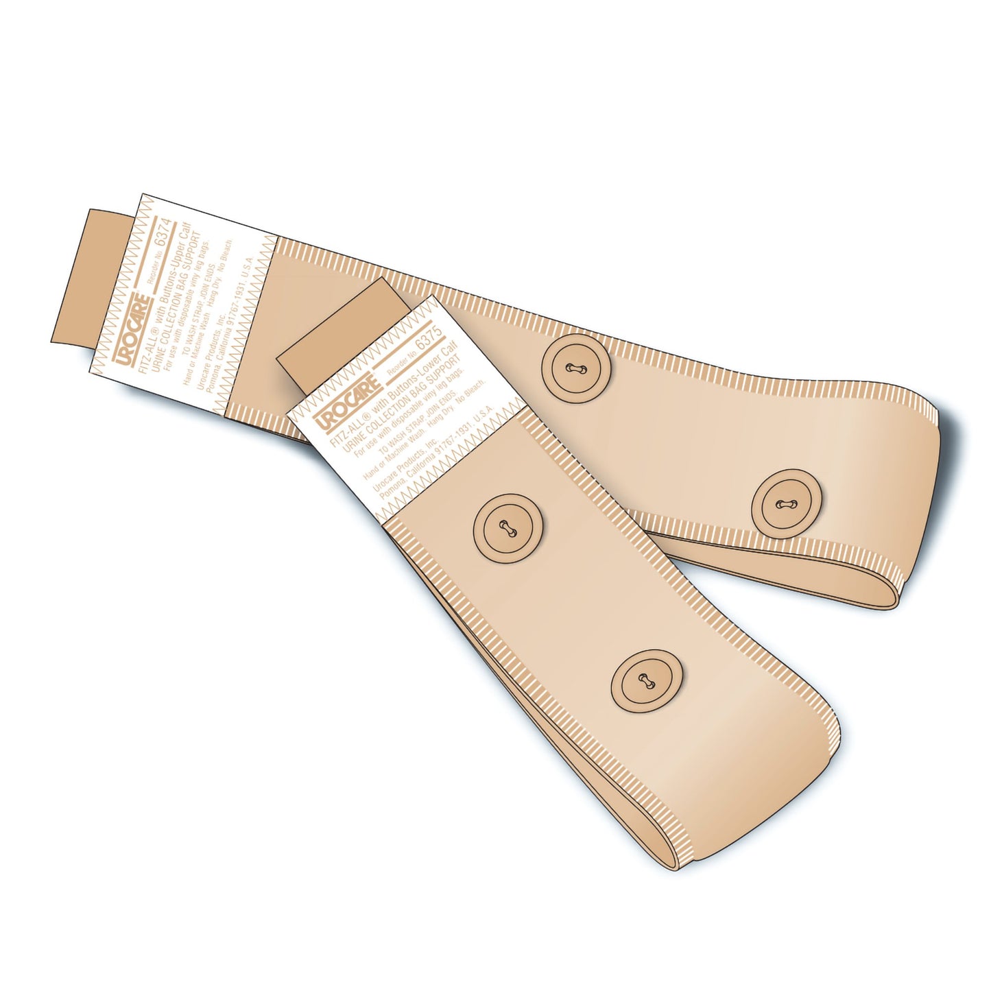 STRAP, LEG BAG FABRIC W/BUTTONS