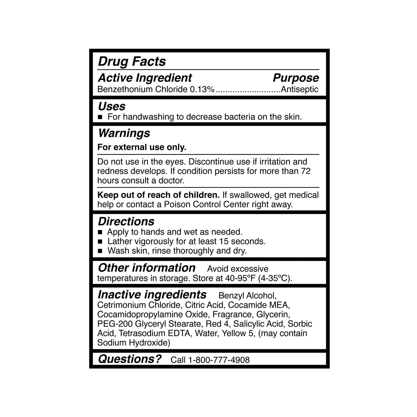SOAP, MCKESSON ANTIB BENZETHONIUM CHLORIDE 1000ML