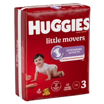 DIAPER, HUGGIES LITTLE MOVERSJUMBO SZ3