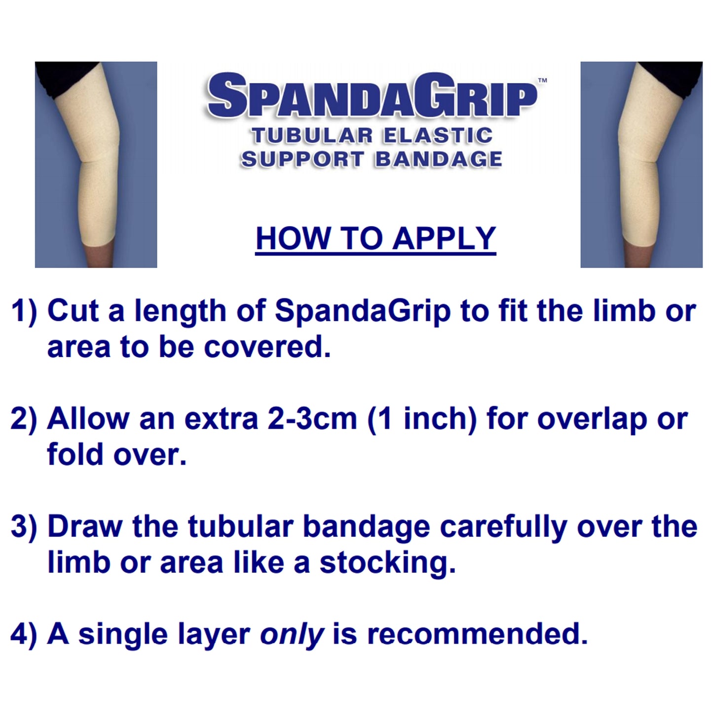 BANDAGE, COMPRESSION SPANDAGRIP SZ"F"