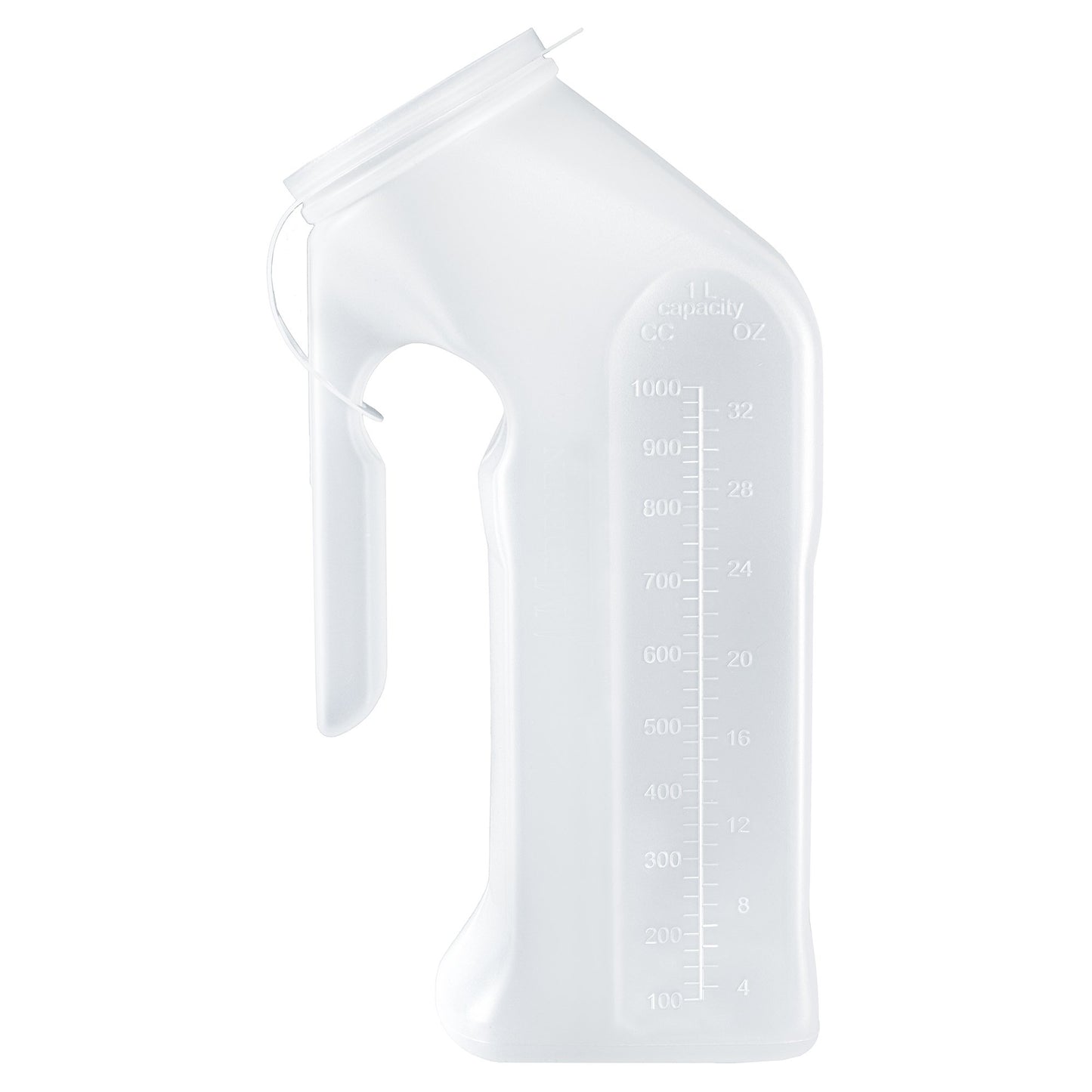 URINAL, W/TRANSPARENT LID