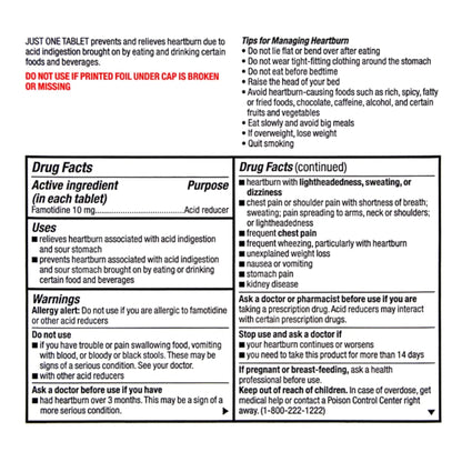 HEARTBURN RELIEF, TAB 10MG
