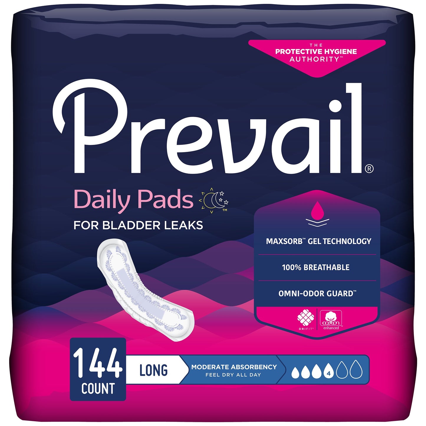 UNDERPAD, BLADDER CNTRL MODERATE LNG