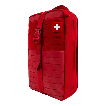 FIRST AID KIT, MYFAK LG STD 200PC NYLON BG RED 14X8.75X6"