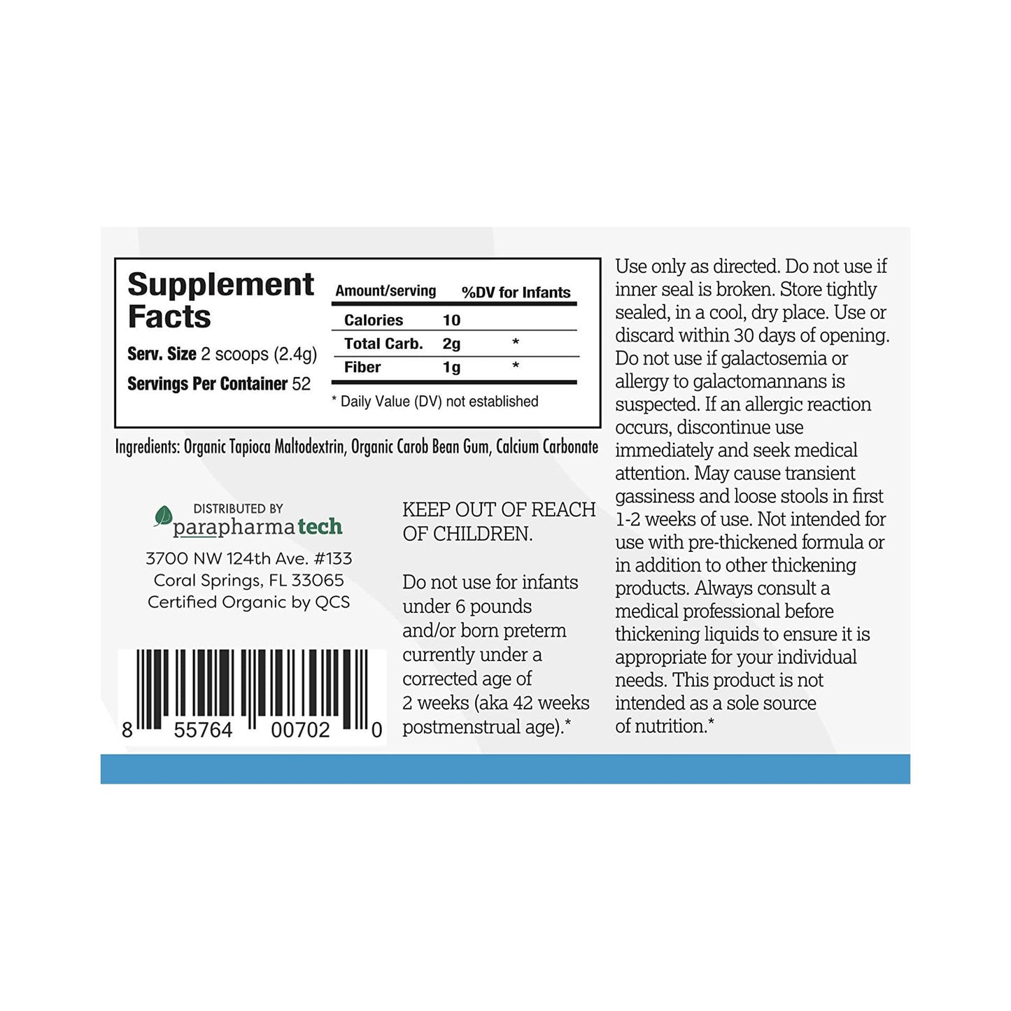 THICKENER, GELMIX ORGANIC 4OZ