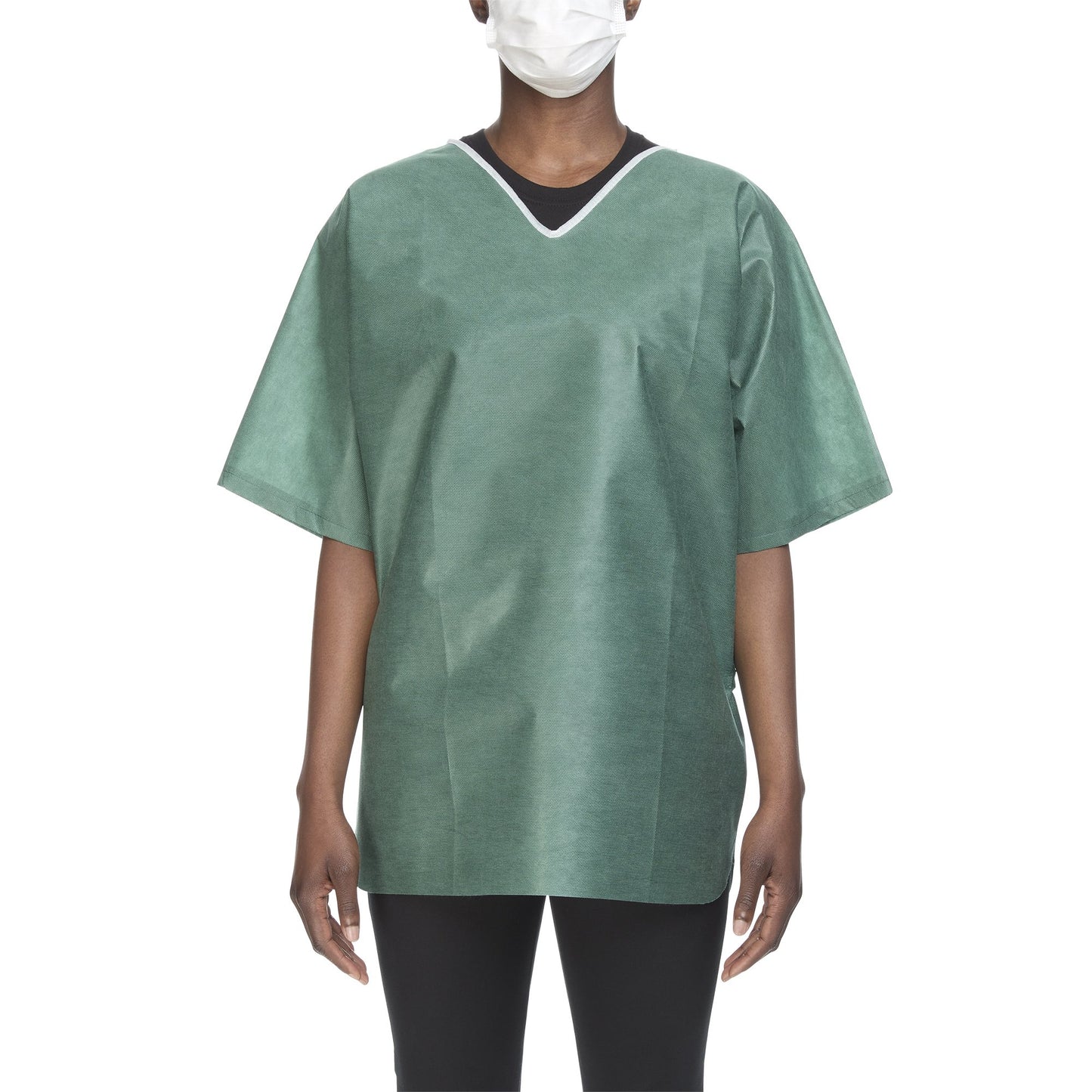 SHIRT SCRUB GRN LG 30/CSNONWOVEN 42-44"