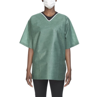 SHIRT SCRUB GRN LG 30/CSNONWOVEN 42-44"