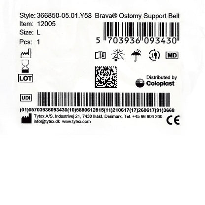BELT, OSTOMY BRAVE AUPPORT LG