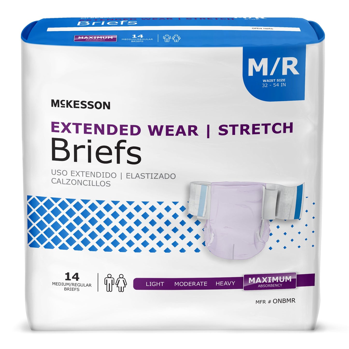 BRIEF, TAB CLSR EXTENDED WEARMED/REG 32-54