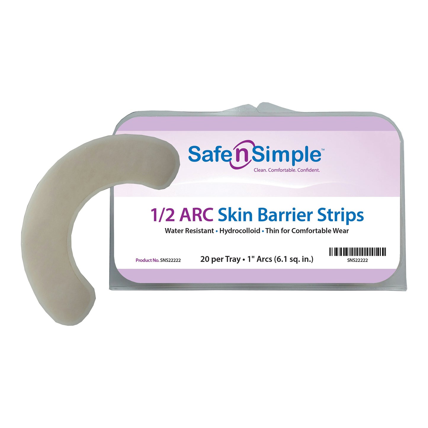 BARRIER, SKIN HYDROCOLLOID 1/2CIR STRIPS