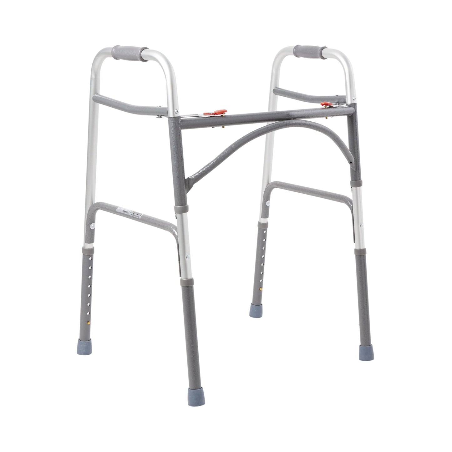 WALKER, FOLDING STEEL W/O WHEELS HVY DUTY ADLT 500LB