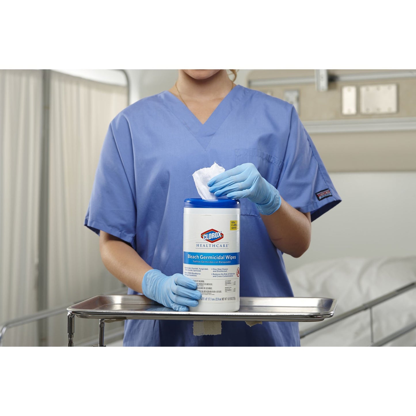 WIPE, GERMICIDAL CLOROX 6.75"XX9" 70/CT