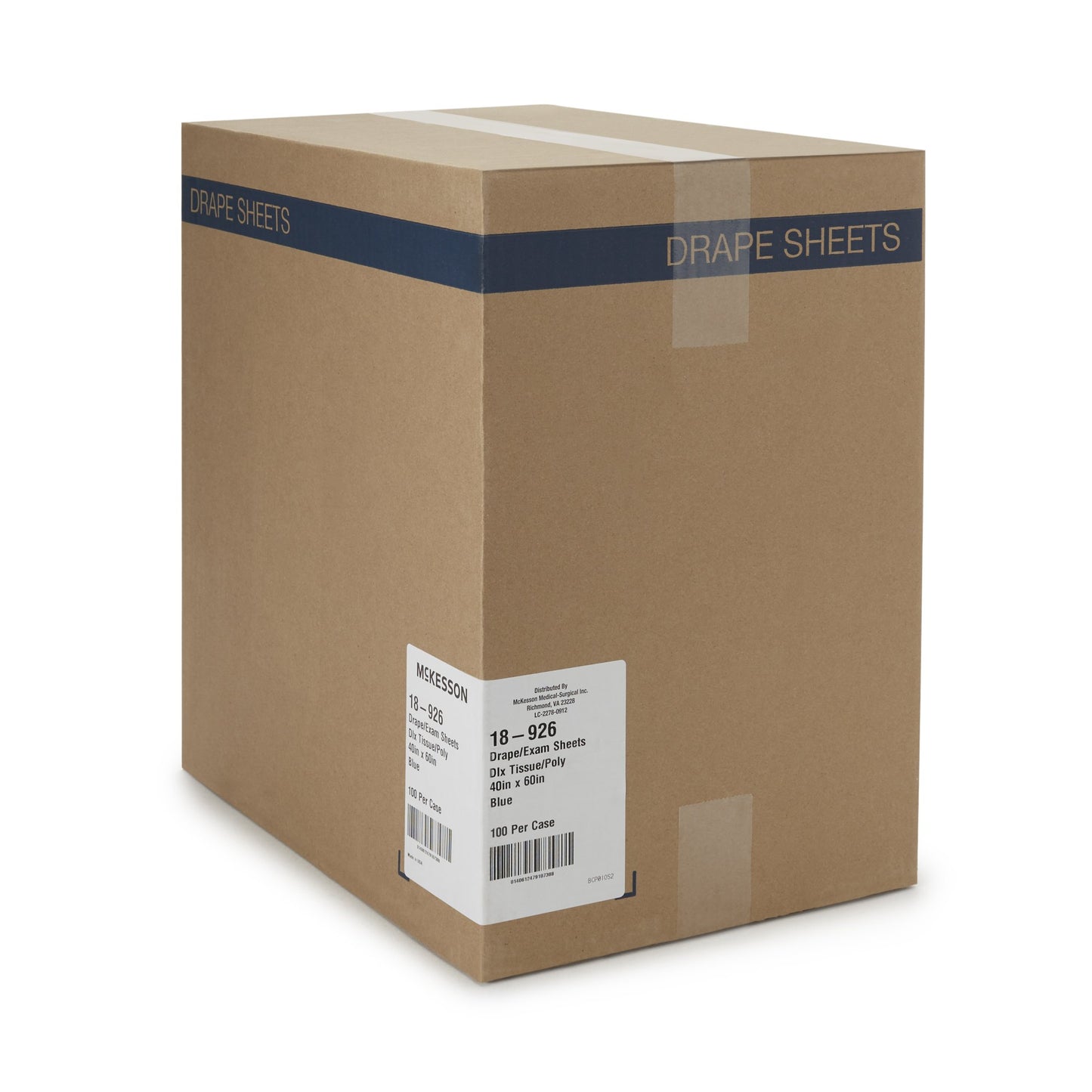 SHEET, DRAPE TISSUE/POLY BLU 40X60